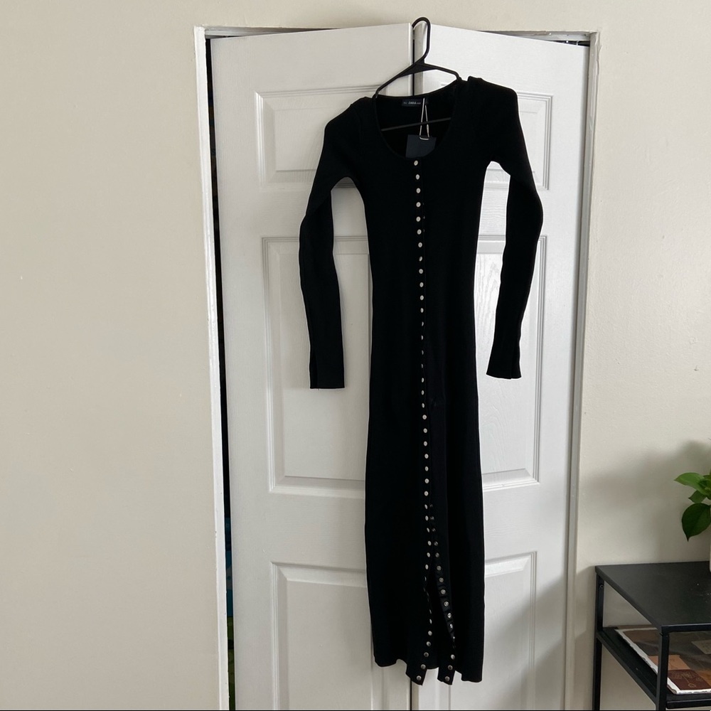 NWT Black Midi Dress